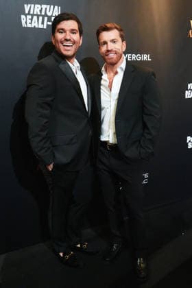 Danny Murphy, left, and Evan Real attend Page Six s Virtual Reali-Tea Awards at The Edison Ballroom on Tuesday, October 6, 2026, in New York City.  NYP202610065006 STEPHANIxSPINDEL