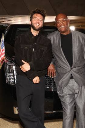 Los Angeles CA Oct 6: Guy Burnet and Samuel L. Jackson at the film Premiere of The Beast on October6, 2026 Credit: USA - ZUMAa123 20261006_zaa_a123_149 Copyright: xAdMediax