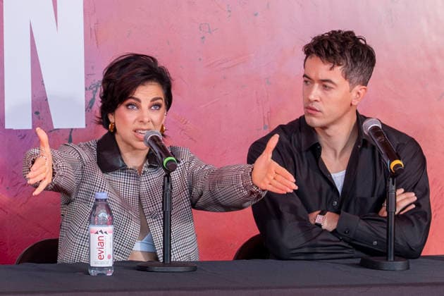 October 6, 2026, New York, New York, USA: KRYSTA RODRIGUEZ and TOM BLYTH attend a press conference for A Few Good Men on Broadway at the Vivian Beaumont Theater at Lincoln Center in New York. 6 October 2026 New York USA - ZUMAa265 20261006_zep_a265_004 Copyright: xEricxAcquayex