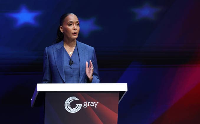 October 7, 2026, Atlanta, Georgia, USA: Former Atlanta Mayor and Democratic candidate for Georgia Governor Keisha Lance Bottoms answers voters questions at Tuesday debate with Republican candidate Rick Jackson. Atlanta USA - ZUMAn03_ 20261007_zaf_n03_001 Copyright: xRobinxRaynex