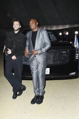 Guy Burnet, Samuel L. Jackson at arrivals for THE BEAST Premiere, Academy Museum of Motion Pictures, Los Angeles, CA, October 06, 2026. Photo By: Elizabeth Goodenough Everett Collection THE BEAST Premiere PUBLICATIONXNOTxINxCANxCHNxFRAxITAxJPNxNORxPOLxRUSxESPxUKxUSA