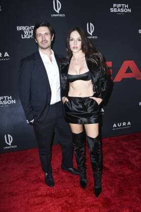 Eoin Macken, Emanuela Postacchini at arrivals for THE BEAST Premiere, Academy Museum of Motion Pictures, Los Angeles, CA, October 06, 2026. Photo By: Elizabeth Goodenough Everett Collection THE BEAST Premiere PUBLICATIONXNOTxINxCANxCHNxFRAxITAxJPNxNORxPOLxRUSxESPxUKxUSA