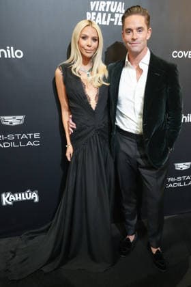 Lacy Nicole, left, and Jesse Lally attend Page Six s Virtual Reali-Tea Awards at The Edison Ballroom on Tuesday, October 6, 2026, in New York City.  NYP202610065022 STEPHANIxSPINDEL