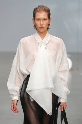 PFW - CFCL Runway A model walks the runway during the CFCL Ready to Wear Fall Winter 2026-2027 fashion show as part of Paris Fashion Week on March 10, 2026 in Paris, France. Photo by Alain-Gil Gonzalez ABACAPRESS.COM Paris France  Copyright: xGonzalezxAlain-Gil ABACAx