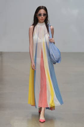 PFW - CFCL Runway A model walks the runway during the CFCL Ready to Wear Fall Winter 2026-2027 fashion show as part of Paris Fashion Week on March 10, 2026 in Paris, France. Photo by Alain-Gil Gonzalez ABACAPRESS.COM Paris France  Copyright: xGonzalezxAlain-Gil ABACAx