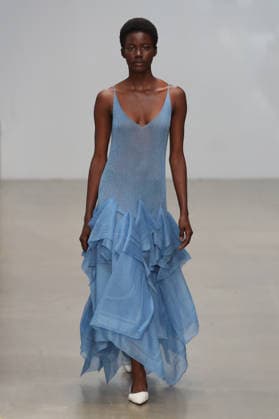 PFW - CFCL Runway A model walks the runway during the CFCL Ready to Wear Fall Winter 2026-2027 fashion show as part of Paris Fashion Week on March 10, 2026 in Paris, France. Photo by Alain-Gil Gonzalez ABACAPRESS.COM Paris France  Copyright: xGonzalezxAlain-Gil ABACAx