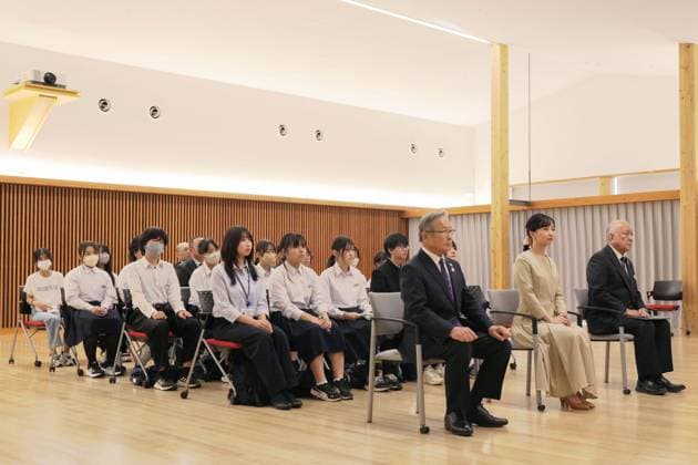 Princess Kako in Kyoto Pref. Japan s Princess Kako watches a Ningyo Joruri traditional puppet theater performance in Kyotamba in Kyoto Prefecture, western Japan, on Oct. 6, 2026. (Pool photo)  A14AA0005630340P