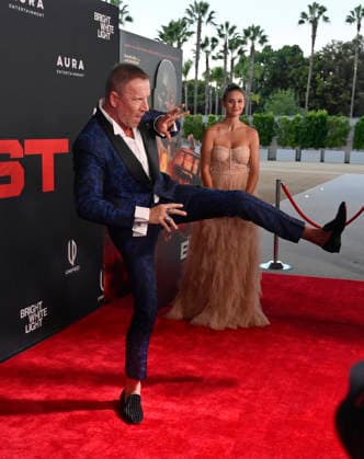 Director Reny Darlin and his wife Kelly Gale attend the premiere of the motion picture thriller The Beast at the Academy museum of Motion Pictures in Los Angeles on Tuesday, October 10, 2026. Storyline: When a militia of unidentified hostiles coordinates a coup against the U.S., the president uncovers the extent of The Beast s highly classified offensive capabilities in order to save his life and America.  LAP20261006807 JIMxRUYMEN
