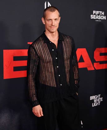 Cast member Joel Kinnaman attends the premiere of the motion picture thriller The Beast at the Academy museum of Motion Pictures in Los Angeles on Tuesday, October 10, 2026. Storyline: When a militia of unidentified hostiles coordinates a coup against the U.S., the president uncovers the extent of The Beast s highly classified offensive capabilities in order to save his life and America.  LAP20261006829 JIMxRUYMEN