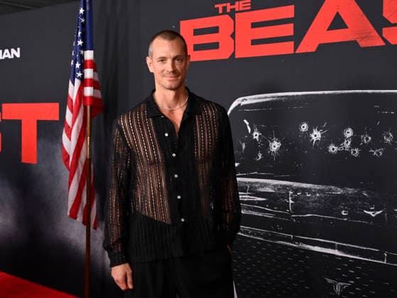 Cast member Joel Kinnaman attends the premiere of the motion picture thriller The Beast at the Academy museum of Motion Pictures in Los Angeles on Tuesday, October 10, 2026. Storyline: When a militia of unidentified hostiles coordinates a coup against the U.S., the president uncovers the extent of The Beast s highly classified offensive capabilities in order to save his life and America.  LAP20261006832 JIMxRUYMEN