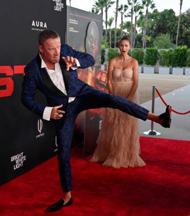 Director Reny Darlin and his wife Kelly Gale attend the premiere of the motion picture thriller The Beast at the Academy museum of Motion Pictures in Los Angeles on Tuesday, October 10, 2026. Storyline: When a militia of unidentified hostiles coordinates a coup against the U.S., the president uncovers the extent of The Beast s highly classified offensive capabilities in order to save his life and America.  LAP20261006808 JIMxRUYMEN