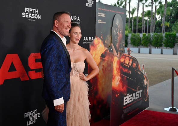 Director Reny Darlin and his wife Kelly Gale attend the premiere of the motion picture thriller The Beast at the Academy museum of Motion Pictures in Los Angeles on Tuesday, October 10, 2026. Storyline: When a militia of unidentified hostiles coordinates a coup against the U.S., the president uncovers the extent of The Beast s highly classified offensive capabilities in order to save his life and America.  LAP20261006809 JIMxRUYMEN