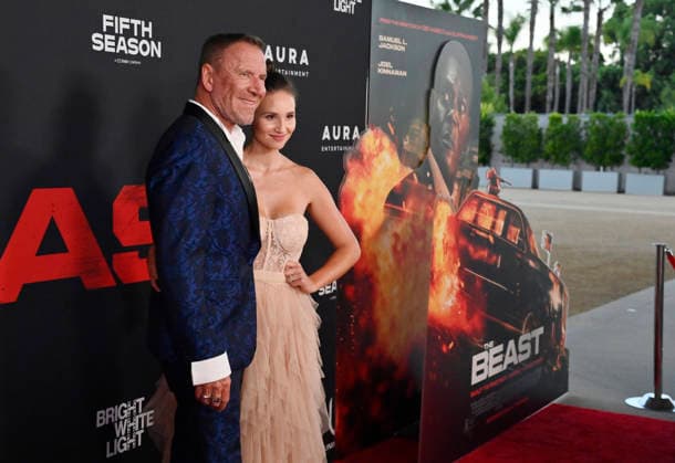 Director Reny Darlin and his wife Kelly Gale attend the premiere of the motion picture thriller The Beast at the Academy museum of Motion Pictures in Los Angeles on Tuesday, October 10, 2026. Storyline: When a militia of unidentified hostiles coordinates a coup against the U.S., the president uncovers the extent of The Beast s highly classified offensive capabilities in order to save his life and America.  LAP20261006810 JIMxRUYMEN