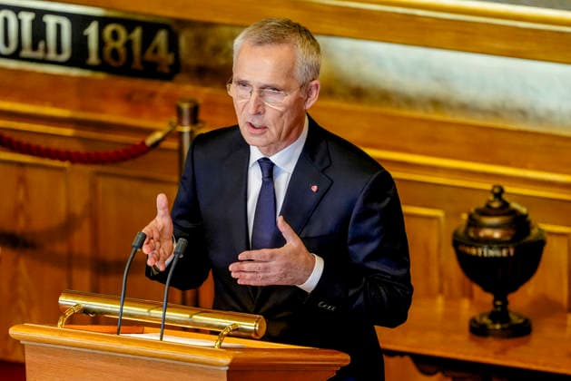 Statsbudsjett 2027 Oslo 20261007. Finansminister Jens Stoltenberg (Ap) under fremleggelsen av statsbudsjettet for 2027. Foto: Fredrik Varfjell NTB Oslo Norge h7N8a50qgh0 EDITORIAL USE ONLY Ref:_POLh7N8a50qgh0.jpg Copyright: xFredrikxVarfjellxx xNTBx