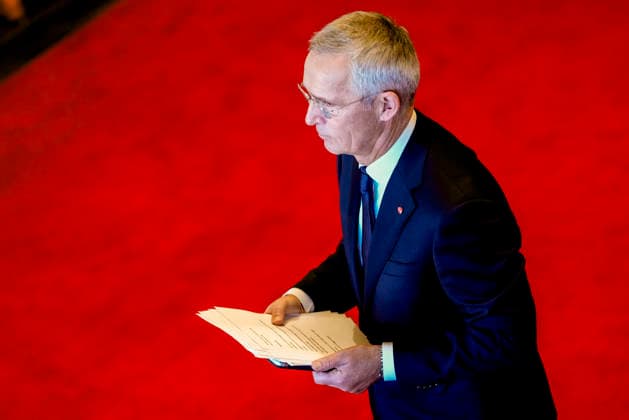 Statsbudsjett 2027 Oslo 20261007. Finansminister Jens Stoltenberg (Ap) under fremleggelsen av statsbudsjettet for 2027. Foto: Fredrik Varfjell NTB Oslo Norge dj8Ba-_sAYg EDITORIAL USE ONLY Ref:_POLdj8Ba-_sAYg.jpg Copyright: xFredrikxVarfjellxx xNTBx