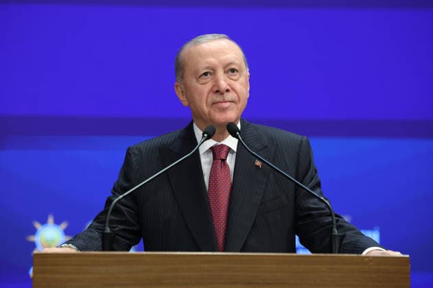Turkish President and Leader of the Justice and Development (AK) Party Recep Tayyip Erdogan ANKARA, TURKIYE - OCTOBER 7: (----EDITORIAL USE ONLY - MANDATORY CREDIT - TURKISH PRESIDENCY MUSTAFA KAMACI HANDOUT - NO MARKETING NO ADVERTISING CAMPAIGNS - DISTRIBUTED AS A SERVICE TO CLIENTS----) Turkish President and Leader of the Justice and Development (AK) Party Recep Tayyip Erdogan makes a speech during the Legislative Year Opening Meeting with AK Party lawmakers at the AK Party Congress Center in Ankara, Turkiye, on October 07, 2026. TUR Presidency Mustafa Kamaci Anadolu Ankara Turkey. Editorial use only. Please get in touch for any other usage.  Copyright: x2026xAnadoluxTURxPresidencyx xMustafaxKamacix
