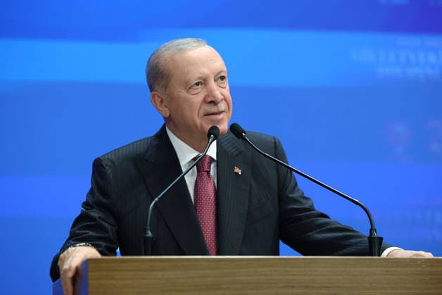 Turkish President and Leader of the Justice and Development (AK) Party Recep Tayyip Erdogan ANKARA, TURKIYE - OCTOBER 7: (----EDITORIAL USE ONLY - MANDATORY CREDIT - TURKISH PRESIDENCY MUSTAFA KAMACI HANDOUT - NO MARKETING NO ADVERTISING CAMPAIGNS - DISTRIBUTED AS A SERVICE TO CLIENTS----) Turkish President and Leader of the Justice and Development (AK) Party Recep Tayyip Erdogan makes a speech during the Legislative Year Opening Meeting with AK Party lawmakers at the AK Party Congress Center in Ankara, Turkiye, on October 07, 2026. TUR Presidency Mustafa Kamaci Anadolu Ankara Turkey. Editorial use only. Please get in touch for any other usage.  Copyright: x2026xAnadoluxTURxPresidencyx xMustafaxKamacix