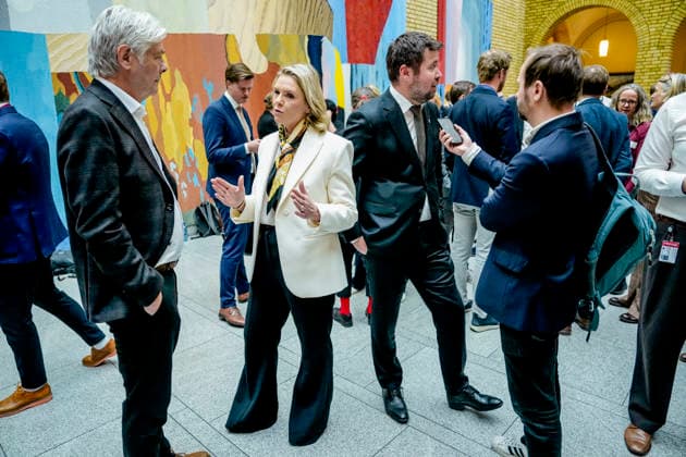 Statsbudsjett 2027 Oslo 20261007. Sylvi Listhaug (Frp) og Geir Pollestad (Sp) etter fremleggelsen av statsbudsjettet for 2027. Foto: Fredrik Varfjell NTB Oslo Norge laQj5ZTsZNg EDITORIAL USE ONLY Ref:_POLlaQj5ZTsZNg.jpg Copyright: xFredrikxVarfjellxx xNTBx