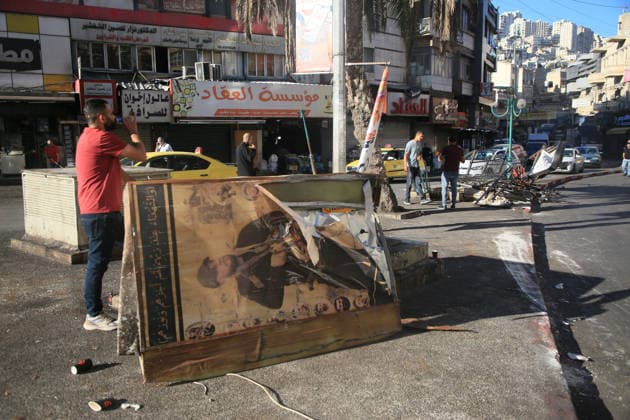 Israeli Security Forces Raid Nablus and Damage Memorials Israeli security forces raid the West Bank city of Nablus and destroy memorials in several neighborhoods during a military operation on October 7, 2026. Photo by Mohammed Nasser apaimages Nablus West Bank Palestinian Territory 071026_Nablus_MN_00(14) Copyright: xapaimagesxMohammedxNasserx xapaimagesx
