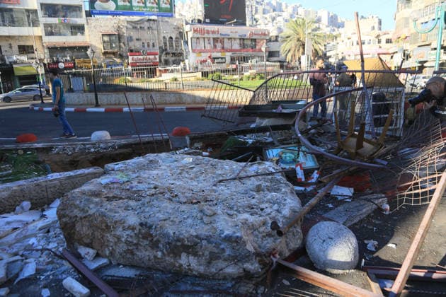 Israeli Security Forces Raid Nablus and Damage Memorials Israeli security forces raid the West Bank city of Nablus and destroy memorials in several neighborhoods during a military operation on October 7, 2026. Photo by Mohammed Nasser apaimages Nablus West Bank Palestinian Territory 071026_Nablus_MN_00(9) Copyright: xapaimagesxMohammedxNasserx xapaimagesx