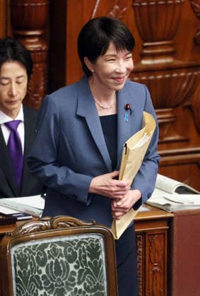 October 7, 2026, Tokyo, Japan - Japanese Prime Minister Sanae Takaichi arrives at Lower House s plenary session at the National Diet in Tokyo on Wednesday, October 7, 2026. (photo by Yoshio Tsunoda AFLO)  aflo_354016953