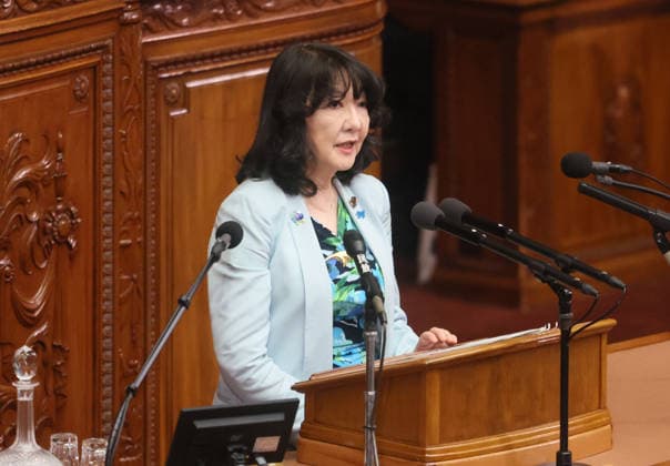 October 7, 2026, Tokyo, Japan - Japanese Finance Minister Satsuki Katayama answers a question at Lower House s plenary session at the National Diet in Tokyo on Wednesday, October 7, 2026. (photo by Yoshio Tsunoda AFLO)  aflo_354016956