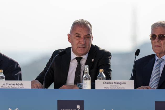 The World Travel & Tourism Council (WTTC) Global Summit Kicks Off in Malta. Malta’s Minister of Tourism, Jo Etienne Abela c, speaks at the official presentation of the 2026 World Tourism Summit being held in Malta. October 7, 2026, in Valletta, Malta. Under the theme Futu re ser: Shaping the Future of Travel and Tourism, the 26th edition of the World Travel & Tourism Council (WTTC) Global Summit kicks off in Malta with a notable Spanish presence. OCTOBER 7, 2026 Francisco J Valletta, Malta Valletta, Malta Spain  Copyright: xFranciscoxJ.xOlmox 7825926