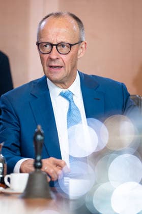 61. Sitzung des Bundeskabinett Aktuell, 07.10.2026, Berlin, Bundeskanzler Friedrich Merz (CDU) im Portrait im Vorfeld der Kabinettssitzung, Sitzung des Bundeskabinett im Bundeskanzleramt in Berlin Berlin Berlin Deutschland