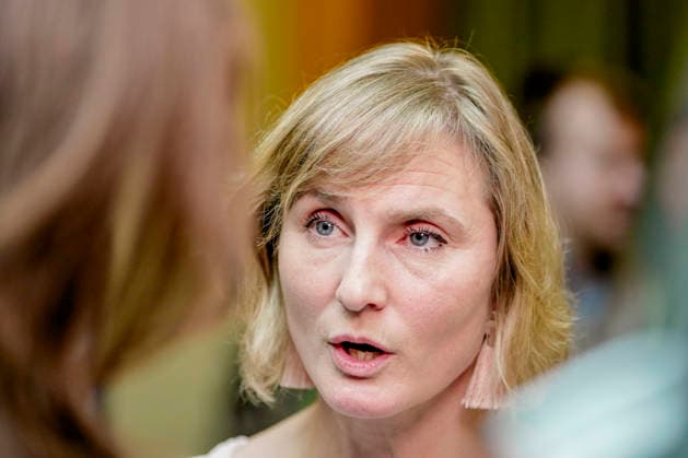 Statsbudsjett 2027 Oslo 20261007. Marthe Hammer (SV) etter fremleggelsen av statsbudsjettet for 2027. Foto: Terje Bendiksby NTB Oslo Norge xiXe8h7Oj70 EDITORIAL USE ONLY Ref:_BNC_POLxiXe8h7Oj70.jpg Copyright: xTerjexBendiksbyx xNTBx