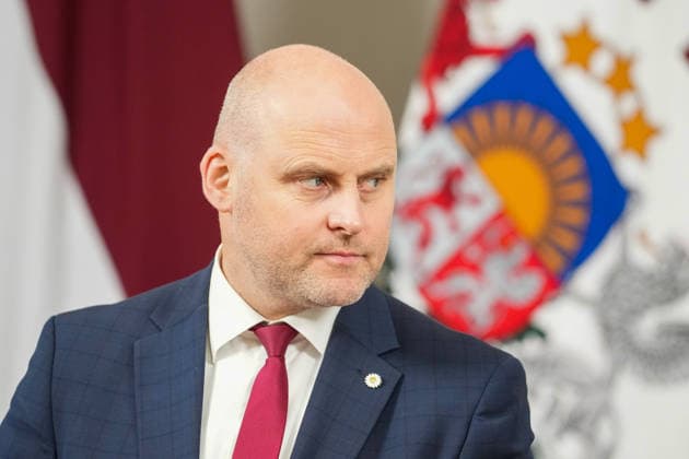 October 7, 2026, Riga, LATVIA: Current Latvian Prime Minister and candidate for prime minister of the new government ANDRIS KULBERGS attends the delivery of a statement by Latvian President in Riga, Latvia, 07 October 2026. Riga LATVIA - ZUMAp305 20261007_zip_p305_005 Copyright: xEdijsxPalensx