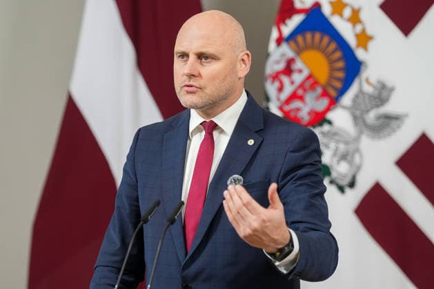 October 7, 2026, Riga, LATVIA: Current Latvian Prime Minister and candidate for prime minister of the new government ANDRIS KULBERGS attends the delivery of a statement by Latvian President in Riga, Latvia, 07 October 2026. Riga LATVIA - ZUMAp305 20261007_zip_p305_009 Copyright: xEdijsxPalensx
