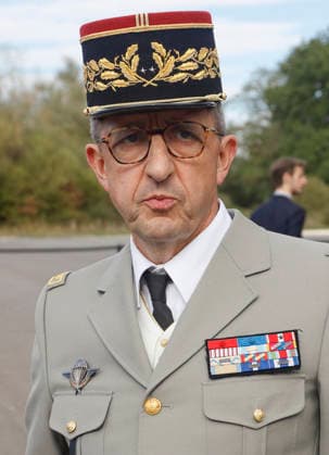 Military Test Tracks Inaugurated In Satory - France General Michel Henri Faivre attends the inauguration of new military pistes at Satory in Versailles, France on October 7, 2026. Photo by Jean-Bernard Vernier JBV NEWS ABACAPRESS.COM Versailles Yvelines France  Copyright: xVernierxJean-Bernard JBVxNews ABACAx