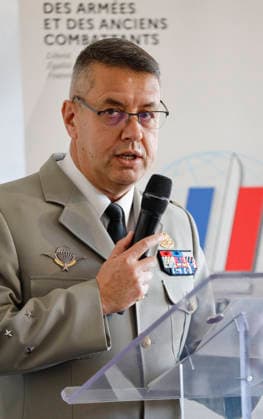 Military Test Tracks Inaugurated In Satory - France General Guillaume Santonni, Chief of Staff of the Paris Defense Zone, attends the inauguration of new military pistes at Satory in Versailles, France on October 7, 2026. Photo by Jean-Bernard Vernier JBV NEWS ABACAPRESS.COM Versailles Yvelines France  Copyright: xVernierxJean-Bernard JBVxNews ABACAx