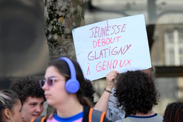 Liege Students Protest Against Austerity Measures 07 10 2026 LIEGE, BELGIUM Students protesting against the austerity measures introduced by the Wallonia-Brussels Federation (FWB) government are pictured in Liege, Belgium, on October 7, 2026. ( Liege Belgium  Copyright: xPhilipxReynaersx
