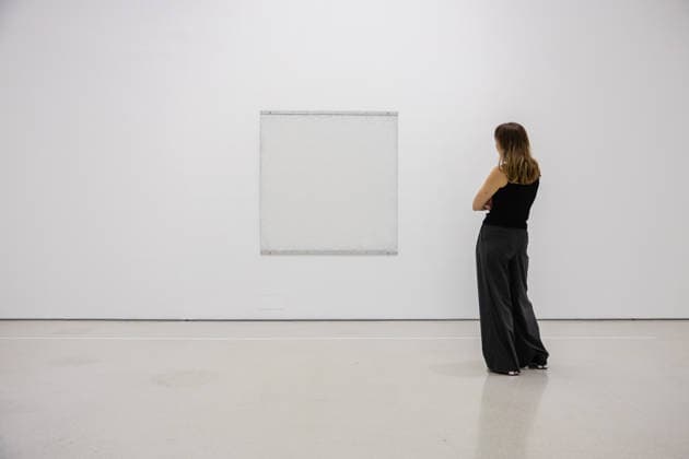Robert Ryman: The Real Thing at Barbican Art Gallery, London, UK 7 October 2026 Post State 2 , 1981 on display at Robert Ryman: The Real Thing at the Barbican Art Gallery, London, UK, on 7 October 2026. The first significant UK exhibition of American minimalist and conceptual painter Robert Ryman (1930 2019) in over 30 years brings together six decades of work, on view from 8 October 2026., Credit:Pete Speller Avalon  Copyright: xPetexSpellerx xAvalonx 1141199001