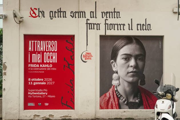 IPA89394073 - MILAN, October 7, 2026 - Opening of the photography exhibition Through My Eyes: Frida Kahlo and the Making of a Myth, curated by Vittoria Mainoldi at Superstudio PiÃ¹ on Via Tortona.  Copyright: xEmanuelexRobertoxDexCarlix xx IPA89394073