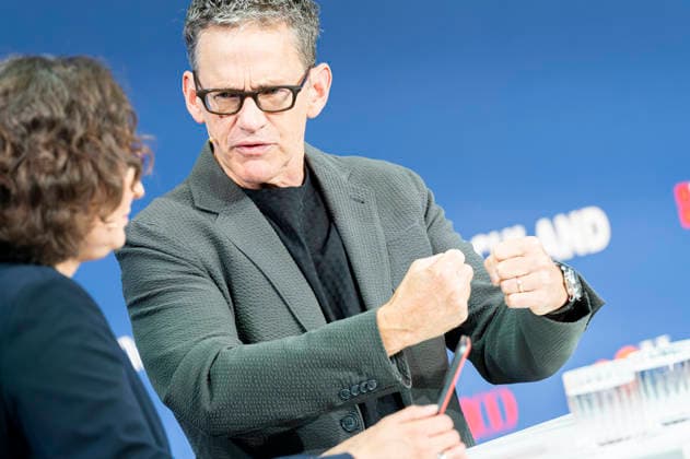 Bill Anderson , CEO Bayer AG EUR, Deutschland, Berlin, 07.10.2026: Bill Anderson CEO Bayer AG, besucht die in Berlin stattfindene Jubiläumsveranstaltung von 80 Jahre Handelsblatt und 100 Jahre WirtschaftsWoche.