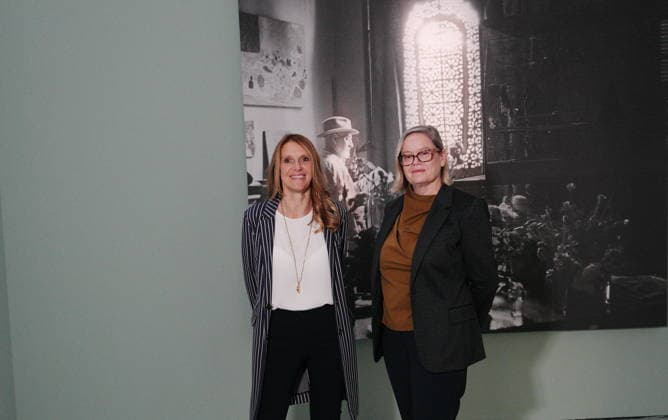IPA89394466 - Milan, October 7, 2026, Preview of the exhibition Matisse: The World in a Room 2 at Mudec, the Museum of Cultures. Pictured from left: Chiara Gatti and Ellen McBreen  Copyright: xDuilioxPiaggesix xDuilioxPiaggesix IPA89394466