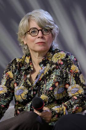 07.10.2026, Frankfurt am Main, DEU, Frankfurter Buchmesse. Jill Lepore, Autorin des aktuellen Buches Die Regierung der Maschinen im Geschraech auf der ARD Buehne