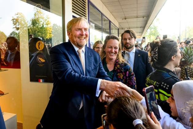 07-10-2026 Bosch King Willem-Alexander visited the Bike House, world kitchen and the Boschveld Garden at the Copernikkel, a cooperative of various resident-led initiatives and participating in the SAMEN lokaal program, in Den Bosch. Â  Copyright: xPPEx
