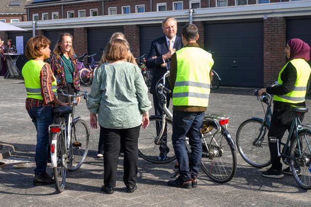 07-10-2026 Bosch King Willem-Alexander visited the Bike House, world kitchen and the Boschveld Garden at the Copernikkel, a cooperative of various resident-led initiatives and participating in the SAMEN lokaal program, in Den Bosch. Â  Copyright: xPPEx