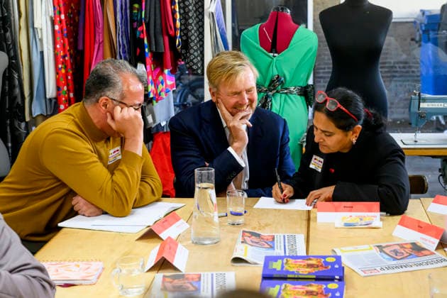 07-10-2026 Bosch King Willem-Alexander visited the Bike House, world kitchen and the Boschveld Garden at the Copernikkel, a cooperative of various resident-led initiatives and participating in the SAMEN lokaal program, in Den Bosch. Â  Copyright: xPPEx