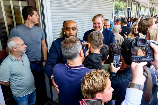 07-10-2026 Bosch King Willem-Alexander visited the Bike House, world kitchen and the Boschveld Garden at the Copernikkel, a cooperative of various resident-led initiatives and participating in the SAMEN lokaal program, in Den Bosch. Â  Copyright: xPPEx