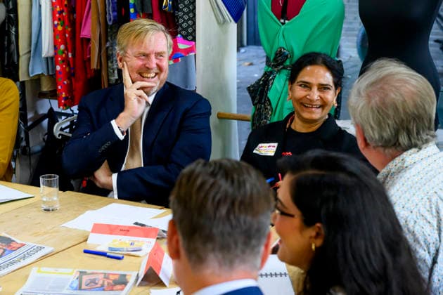 07-10-2026 Bosch King Willem-Alexander visited the Bike House, world kitchen and the Boschveld Garden at the Copernikkel, a cooperative of various resident-led initiatives and participating in the SAMEN lokaal program, in Den Bosch. Â  Copyright: xPPEx