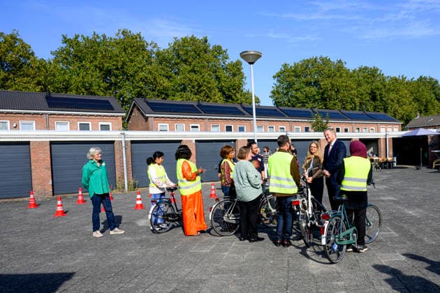 07-10-2026 Bosch King Willem-Alexander visited the Bike House, world kitchen and the Boschveld Garden at the Copernikkel, a cooperative of various resident-led initiatives and participating in the SAMEN lokaal program, in Den Bosch. Â  Copyright: xPPEx