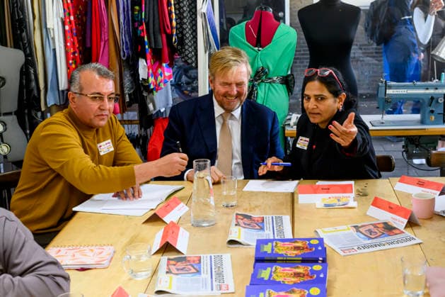07-10-2026 Bosch King Willem-Alexander visited the Bike House, world kitchen and the Boschveld Garden at the Copernikkel, a cooperative of various resident-led initiatives and participating in the SAMEN lokaal program, in Den Bosch. Â  Copyright: xPPEx