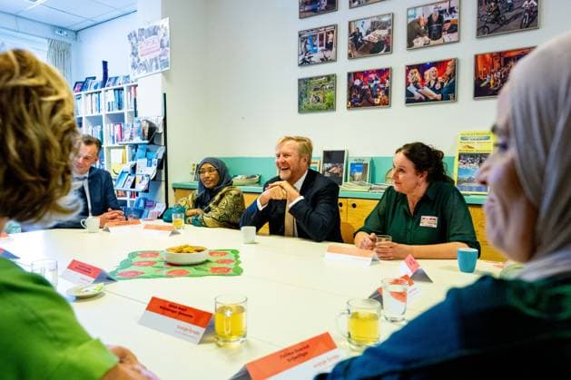 07-10-2026 Bosch King Willem-Alexander visited the Bike House, world kitchen and the Boschveld Garden at the Copernikkel, a cooperative of various resident-led initiatives and participating in the SAMEN lokaal program, in Den Bosch. Â  Copyright: xPPEx