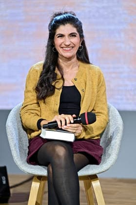 Frankfurter Buchmesse 2026. Schriftstellerin Shida Bazyar ( Gewinnerin Deutscher Buchpreis 2026 ) am 07.10.2026 auf der Frankfurter Buchmesse. 20261007MWI151685
