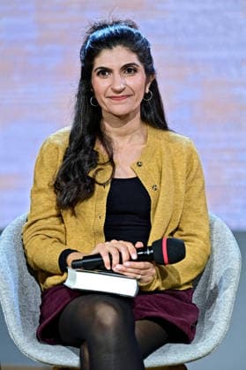 Frankfurter Buchmesse 2026. Schriftstellerin Shida Bazyar ( Gewinnerin Deutscher Buchpreis 2026 ) am 07.10.2026 auf der Frankfurter Buchmesse. 20261007MWI151709