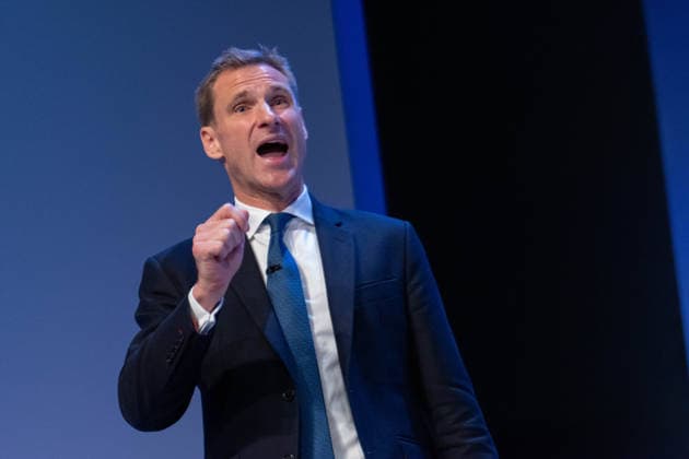 October 7, 2026, Birmingham, United Kingdom: Shadow Home Secretary Chris Philp addresses the Conservative Party faithful. On the final day of the 2026 Conservative Party Conference, Chris Philp outlined his fiery vision for law, order, and border security. Birmingham United Kingdom  - ZUMAs197 20261007_aaa_s197_028 Copyright: xGaryxRobertsx